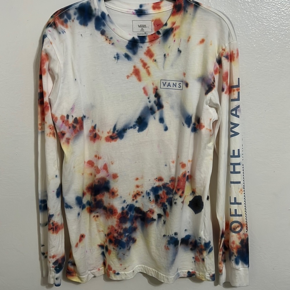 Multicolored Vans tie dye long sleeve